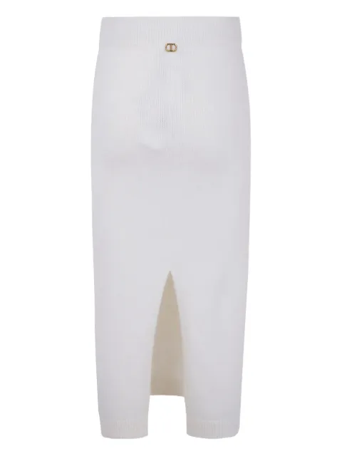 TWINSET ribbed knit skirt
