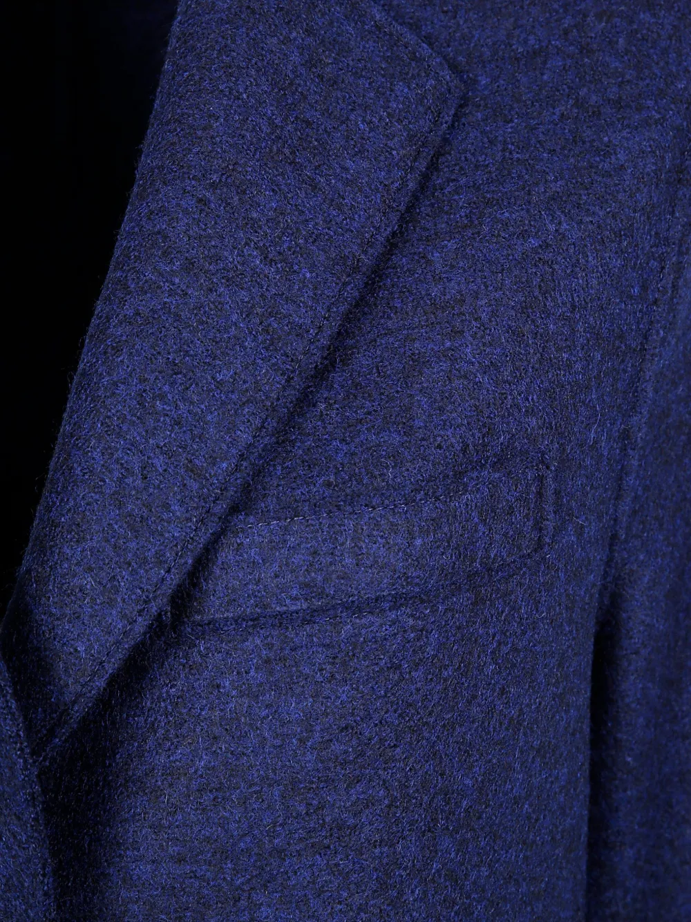 Harris Wharf London Single-breasted Wool Coat In Blue