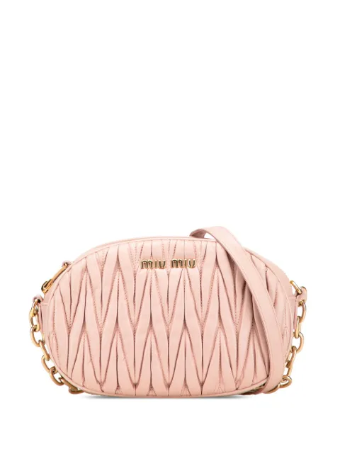Miu Miu Pre-Owned 2010-2025 Matelasse Lambskin crossbody bag