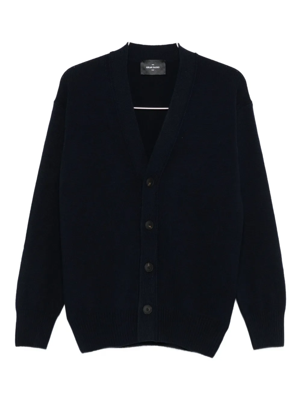 Gran Sasso Buttoned Wool Cardigan In Blue