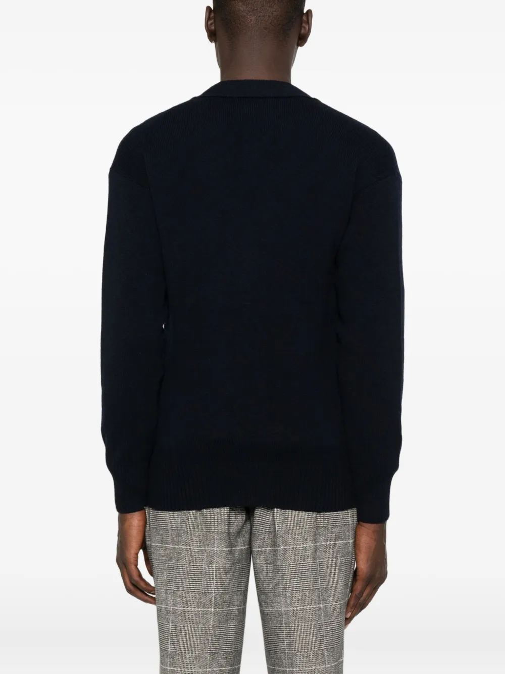 Gran Sasso Buttoned Wool Cardigan In Blue