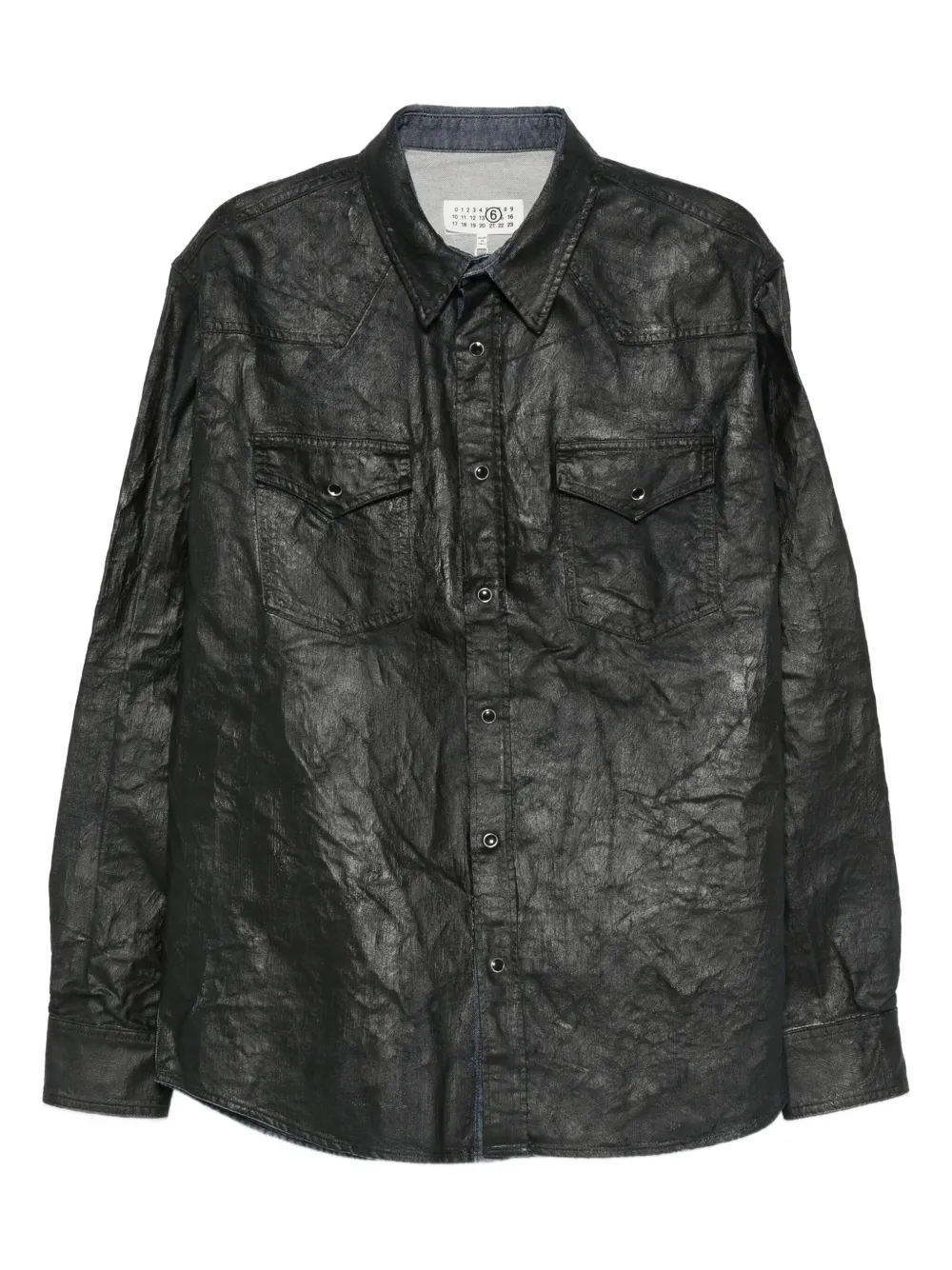 MM6 Maison Margiela double-pockets cotton shirt | Blue | Image 1
