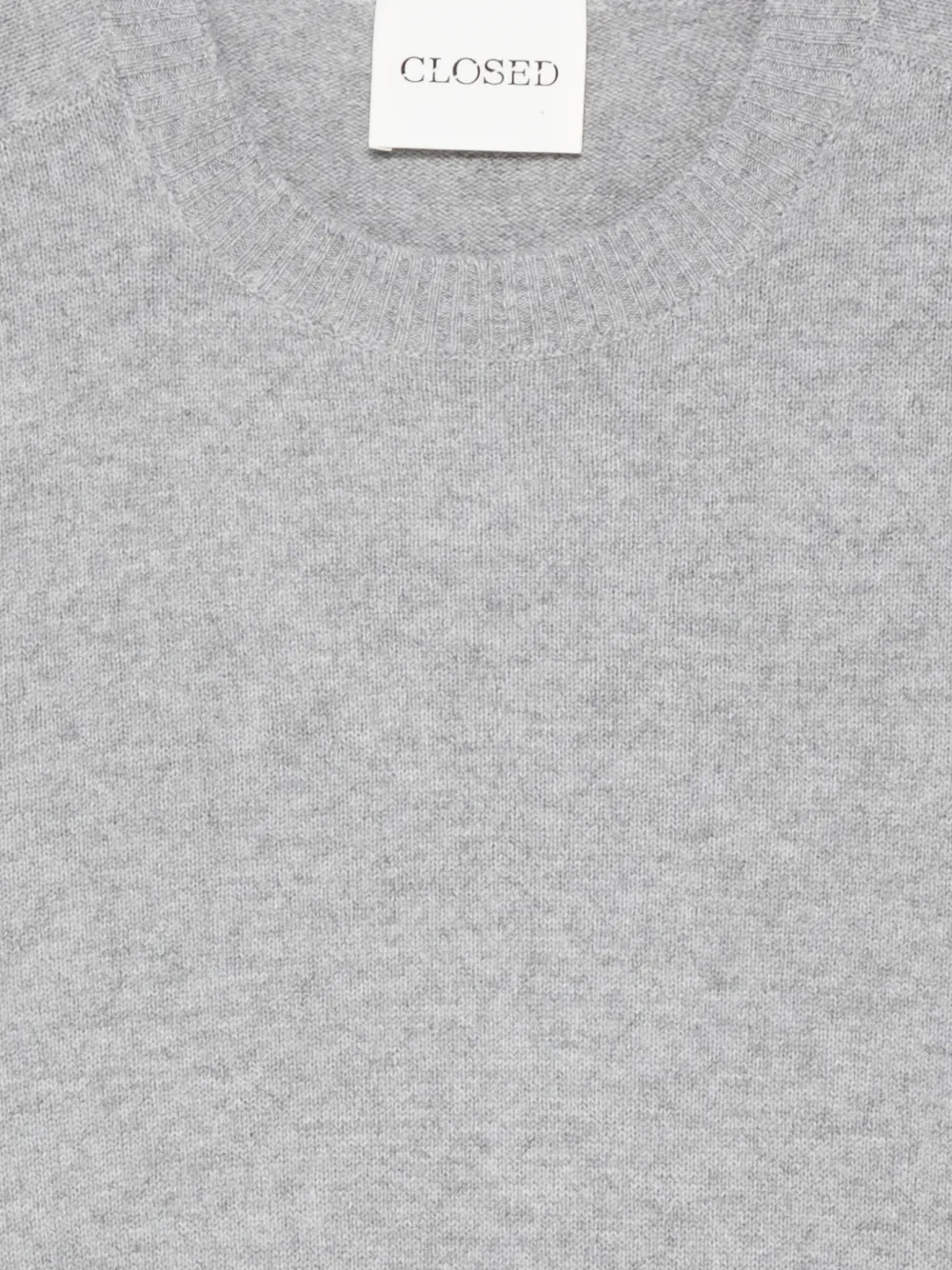 Closed Sweater met ronde hals Grijs