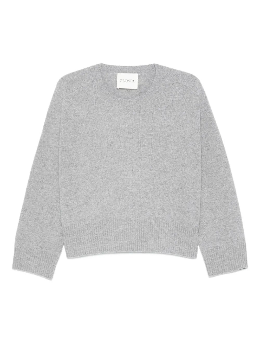 Closed round-neck sweater | Grey | Image 1
