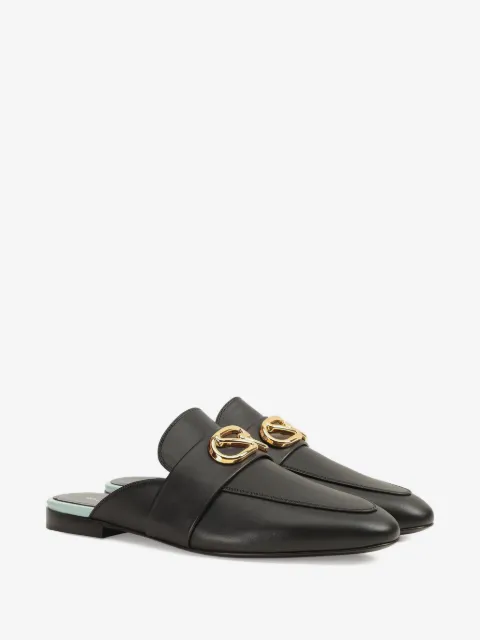 Sergio Rossi logo-plaque mules