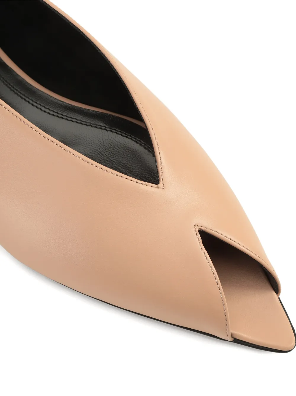 Sergio Rossi Beak pumps met open neus Beige