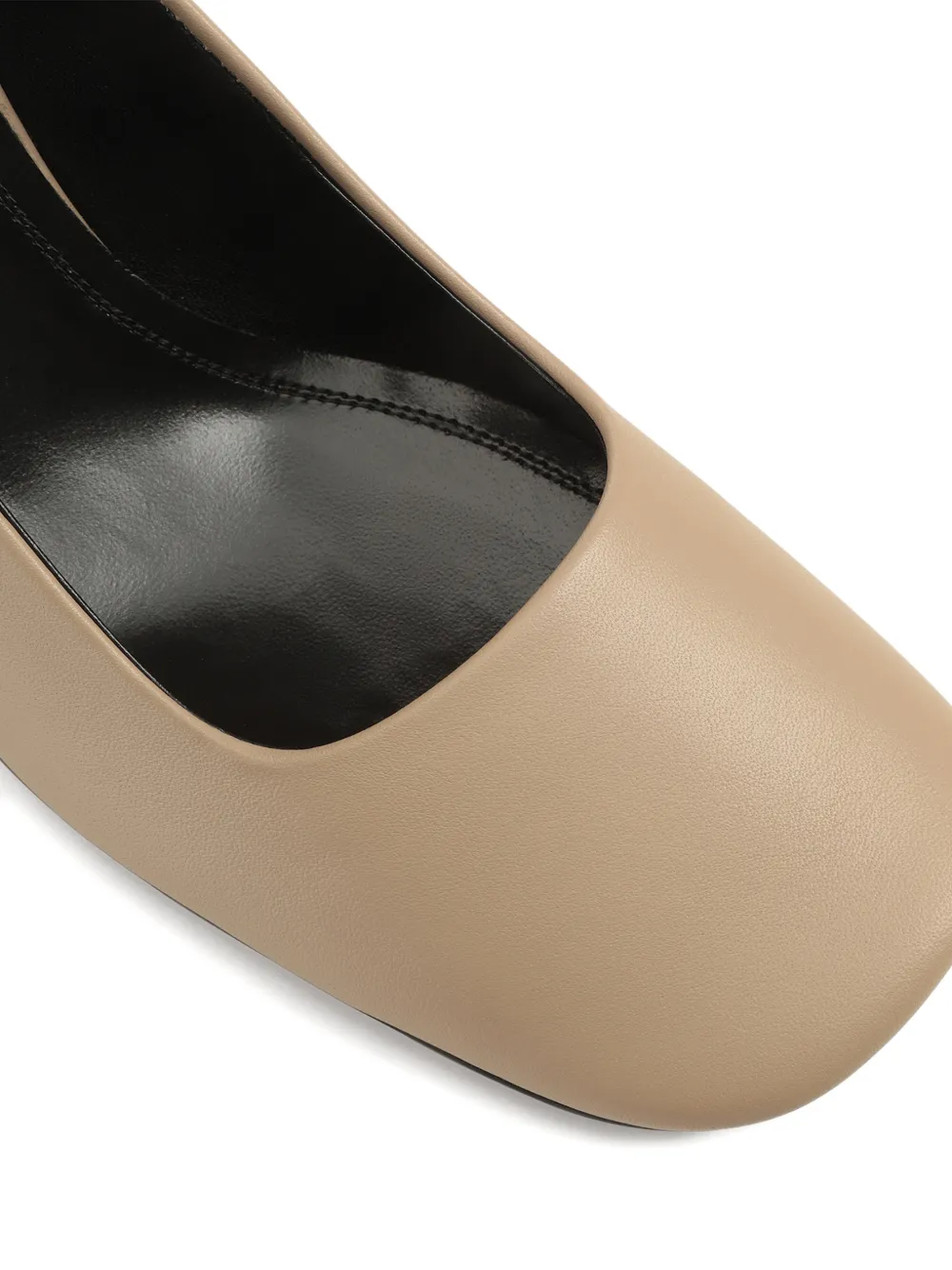 Sergio Rossi Convex pumps met vierkante neus Beige