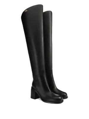 Bottes Femme Sergio Rossi Joan - Cuir Noir Avec Lacets Et Zip - Modèle A92020 - Neuf Avec Emballage