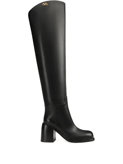 Sergio Rossi Avenue block-heel boots
