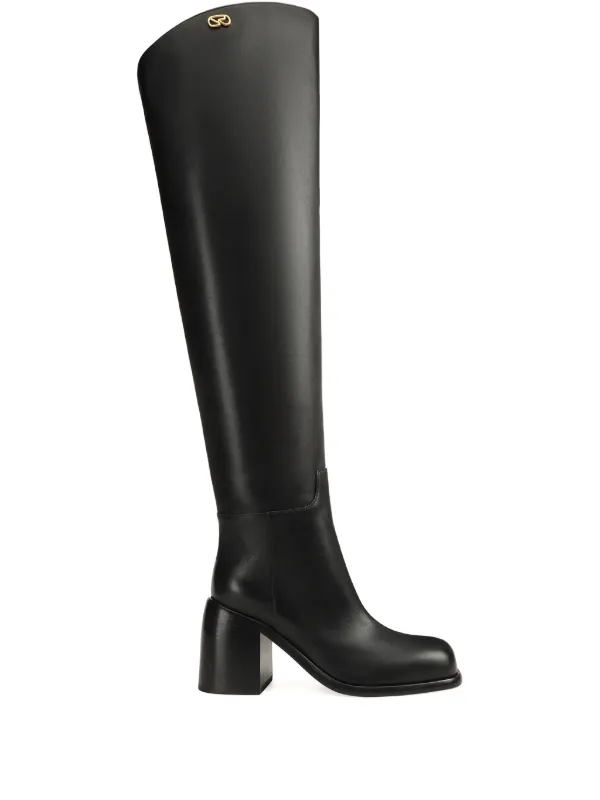 sergio rossi ブラック ロングブーツ Sergio Rossi Avenue ブロックヒール ブーツ | ブラック | FARFETCH JP