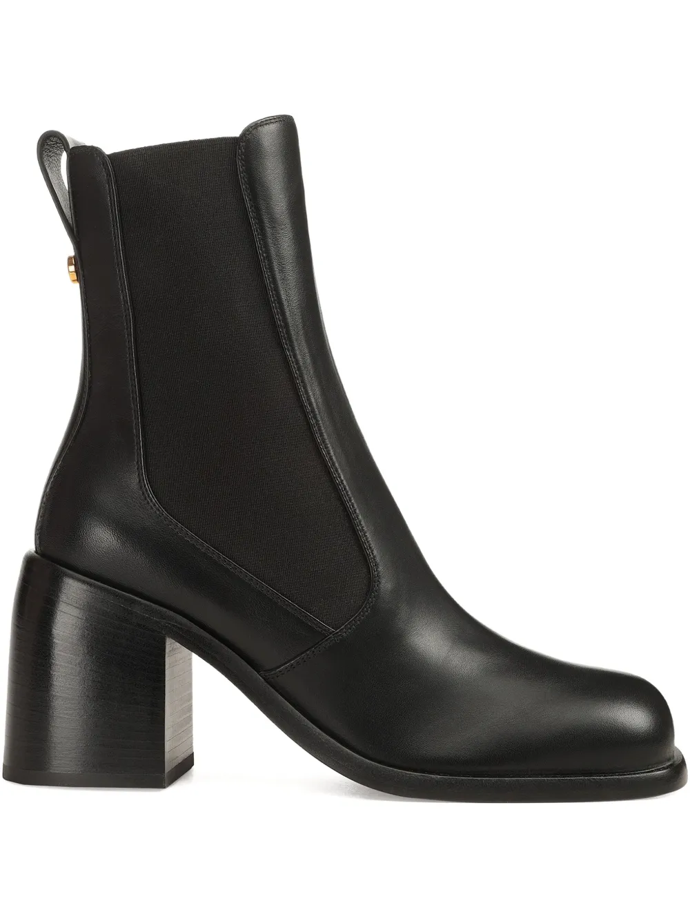 Sergio Rossi 80mm Avenue Block-heel Boot In Black