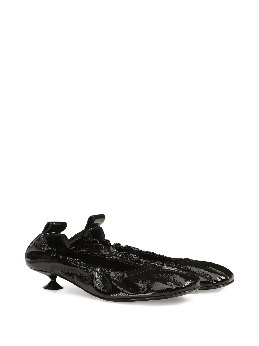 Sergio Rossi 25mm Orb Leather Pumps In Black