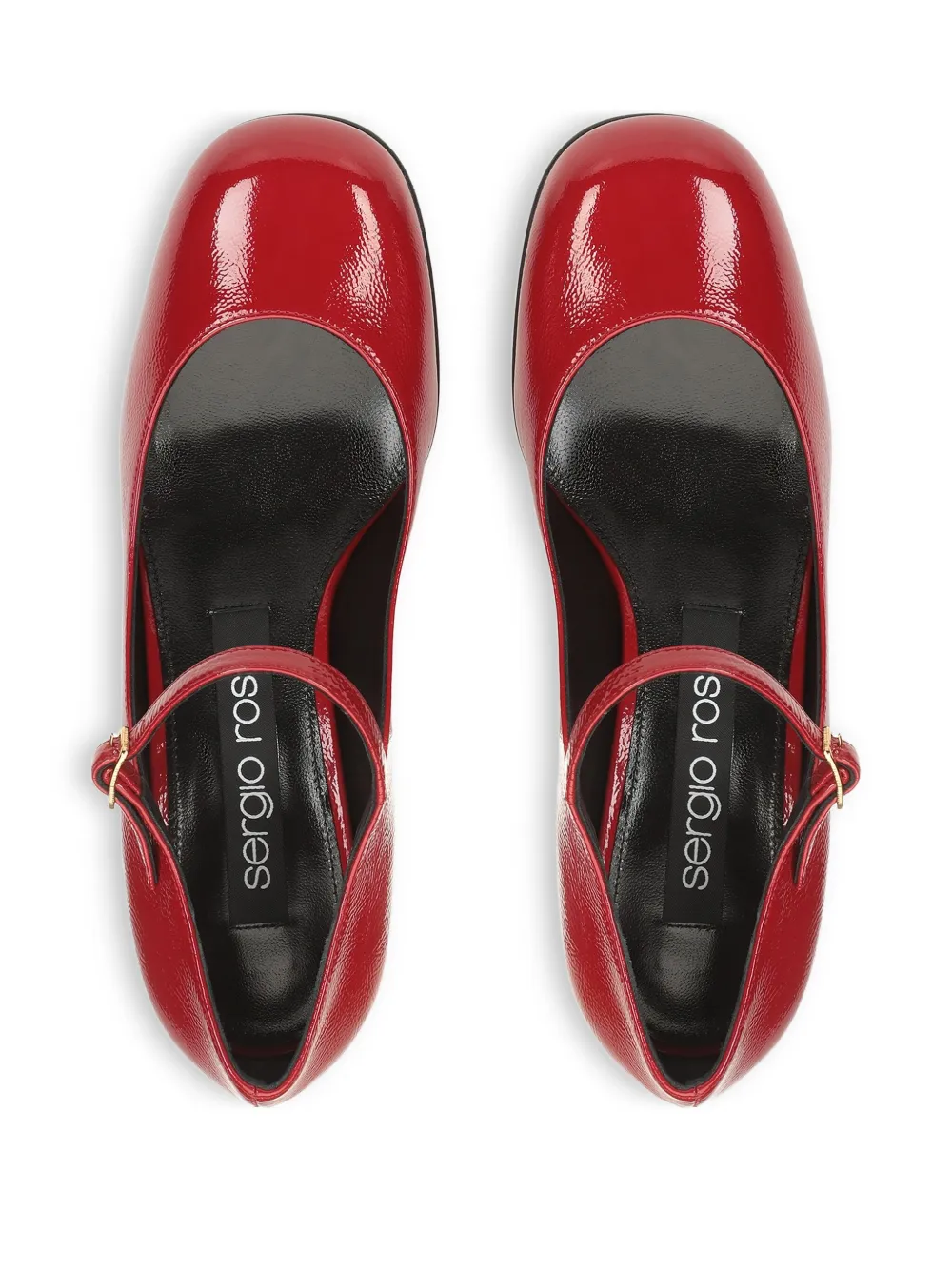 Sergio Rossi 45 mm pumps met gespbandje Rood