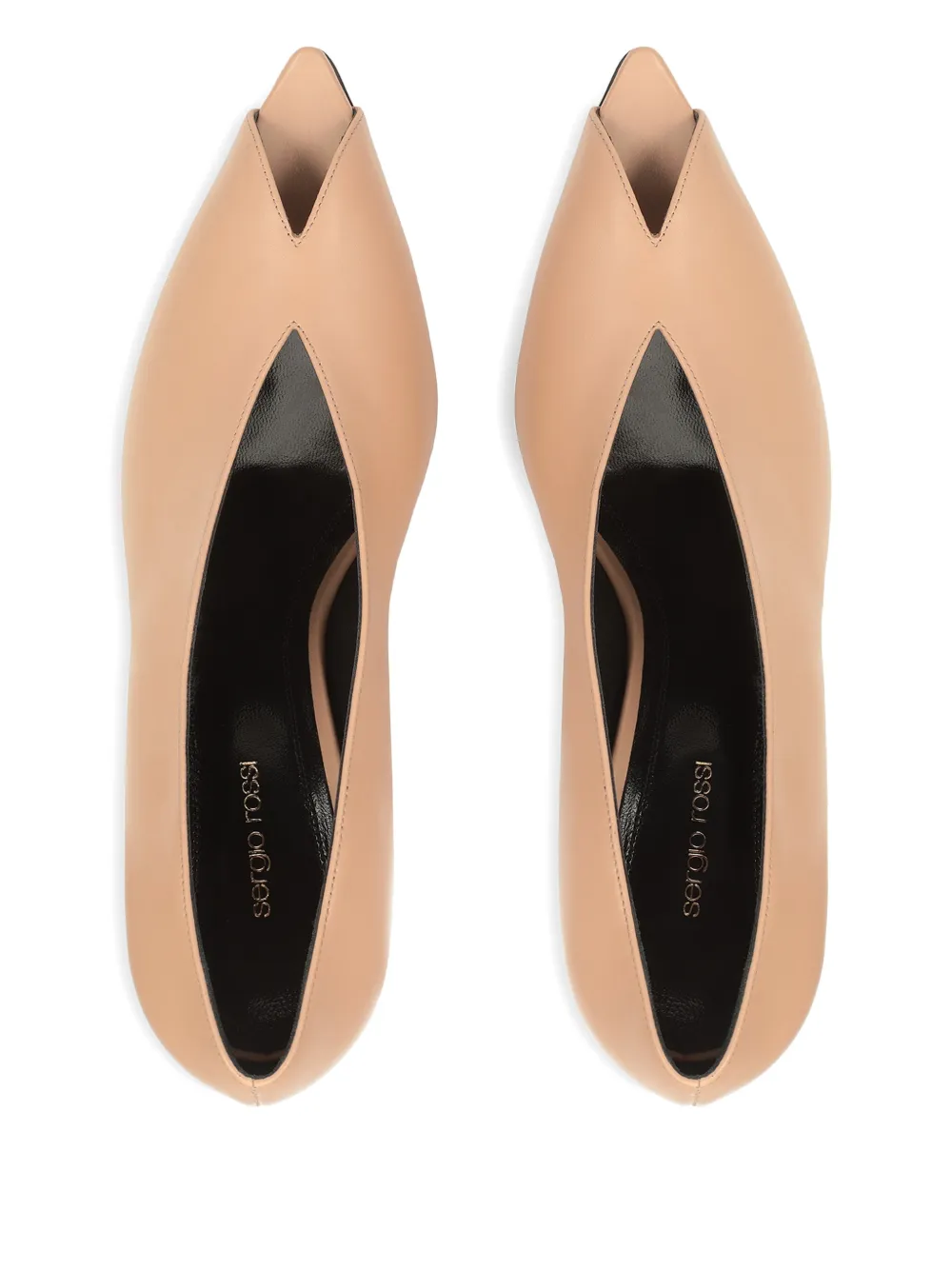 Sergio Rossi Pumps met open neus Beige