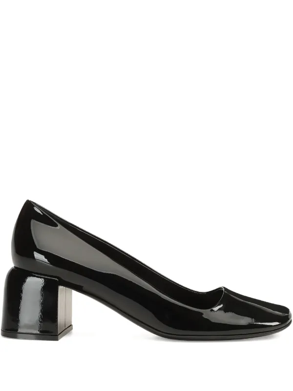 sergio rossi ブラック ハイヒール Sergio Rossi Convex ブロックヒール パンプス | ブラック | FARFETCH JP