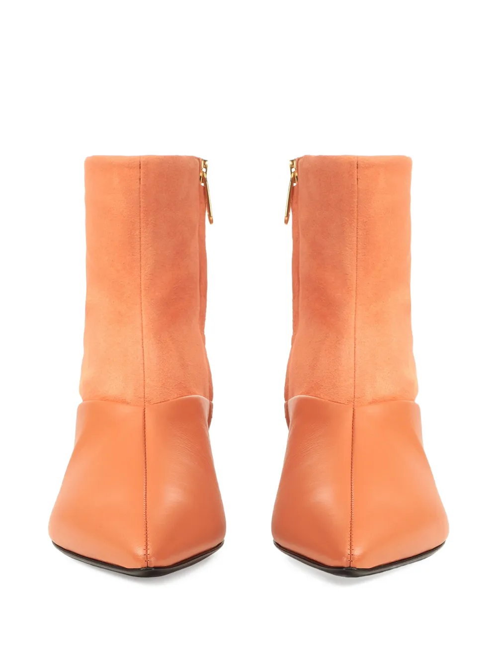 Sergio Rossi Beak laarzen met puntige neus Oranje