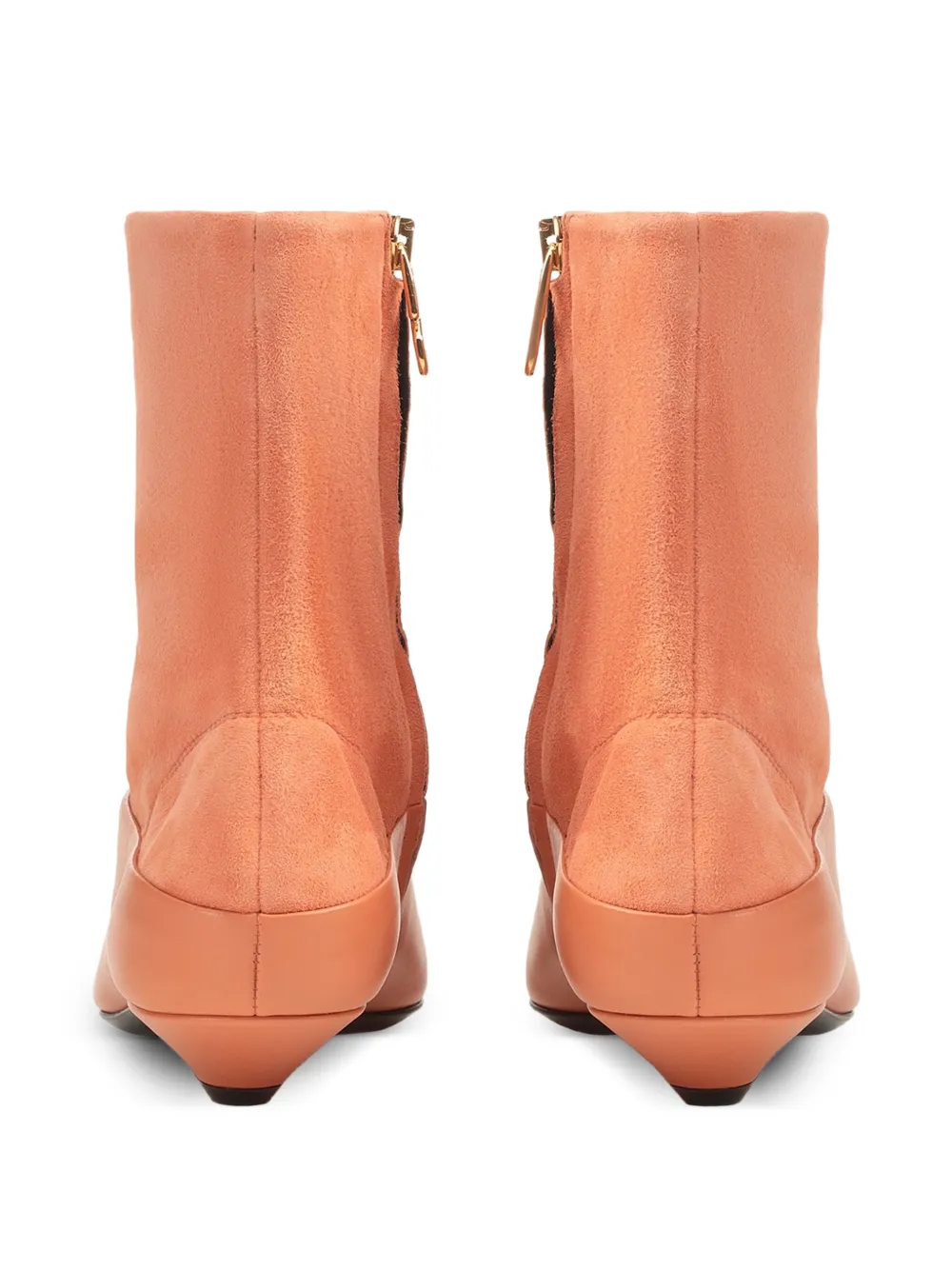 Sergio Rossi Beak laarzen met puntige neus Oranje