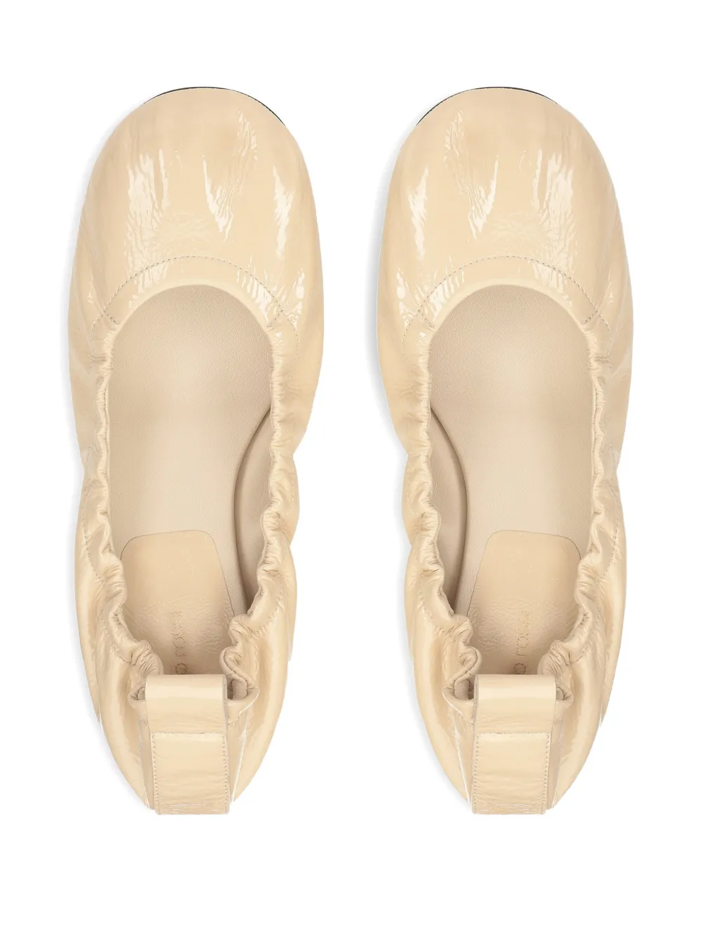 Sergio Rossi 25mm Orb leather pumps Beige