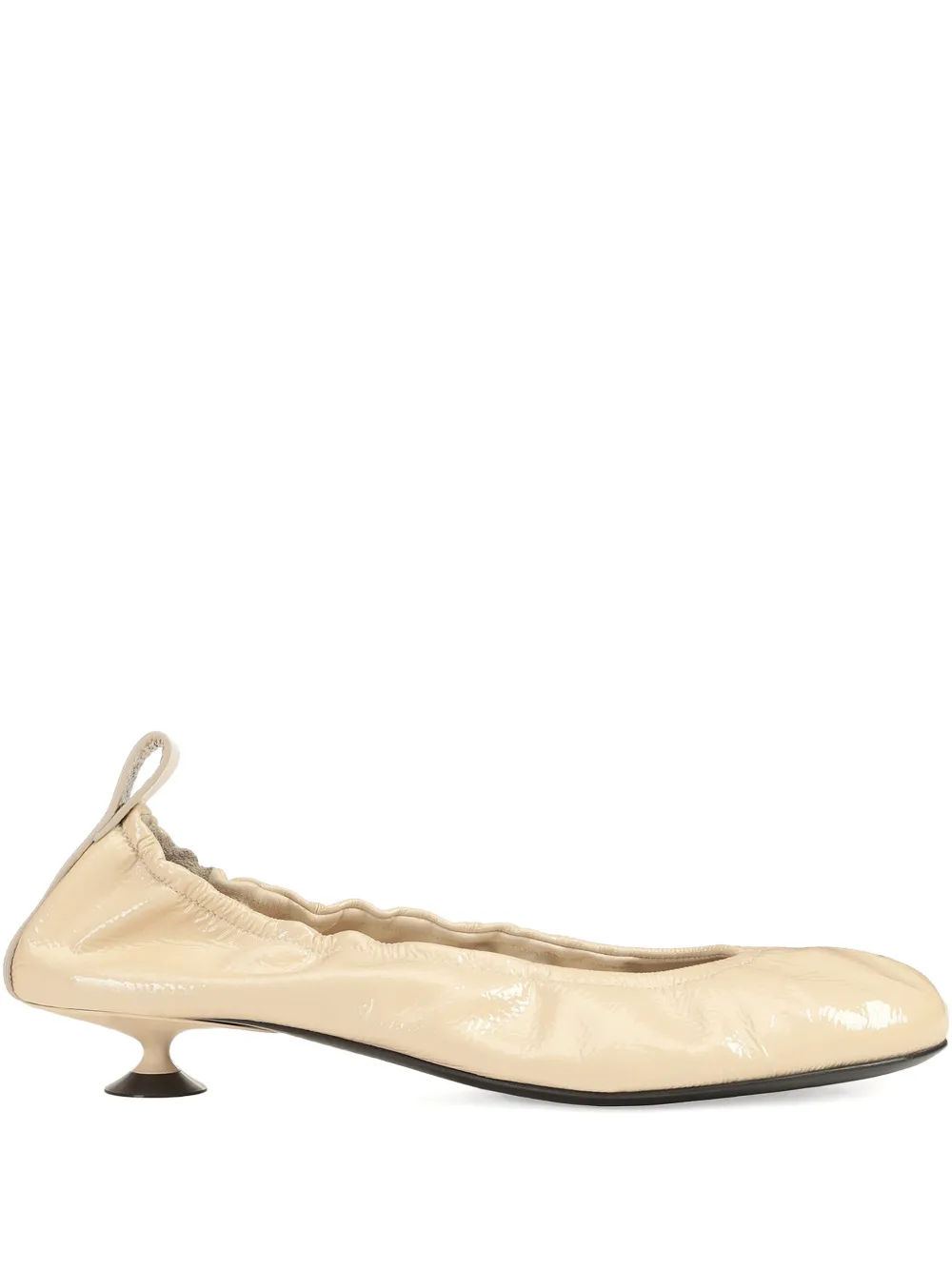 Sergio Rossi 25mm Orb leather pumps Beige