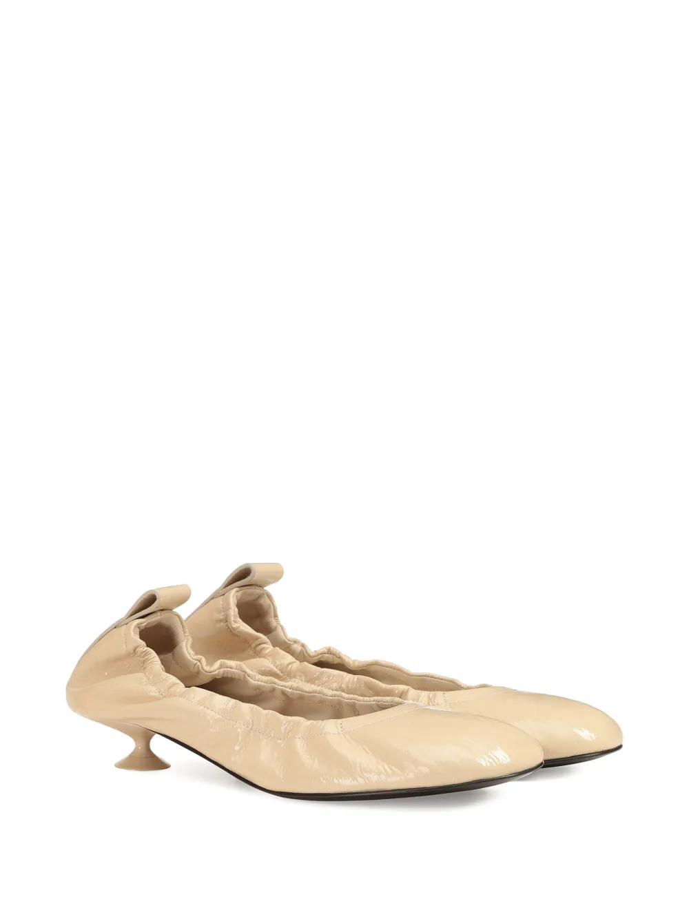 Sergio Rossi 25mm Orb leather pumps Beige