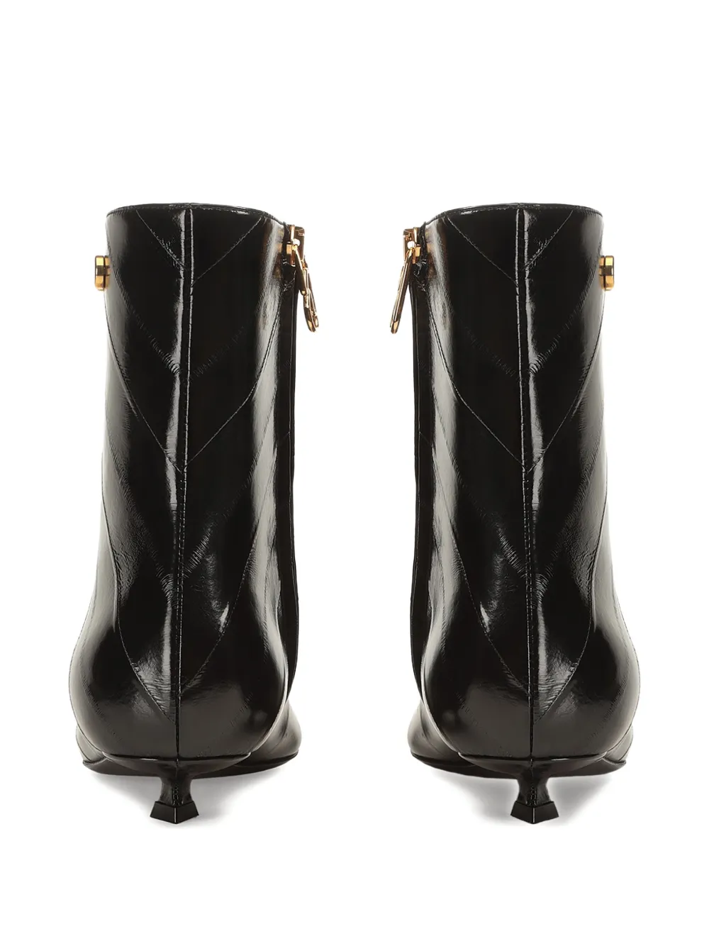Sergio Rossi 25mm Surge Leather Boots In Black