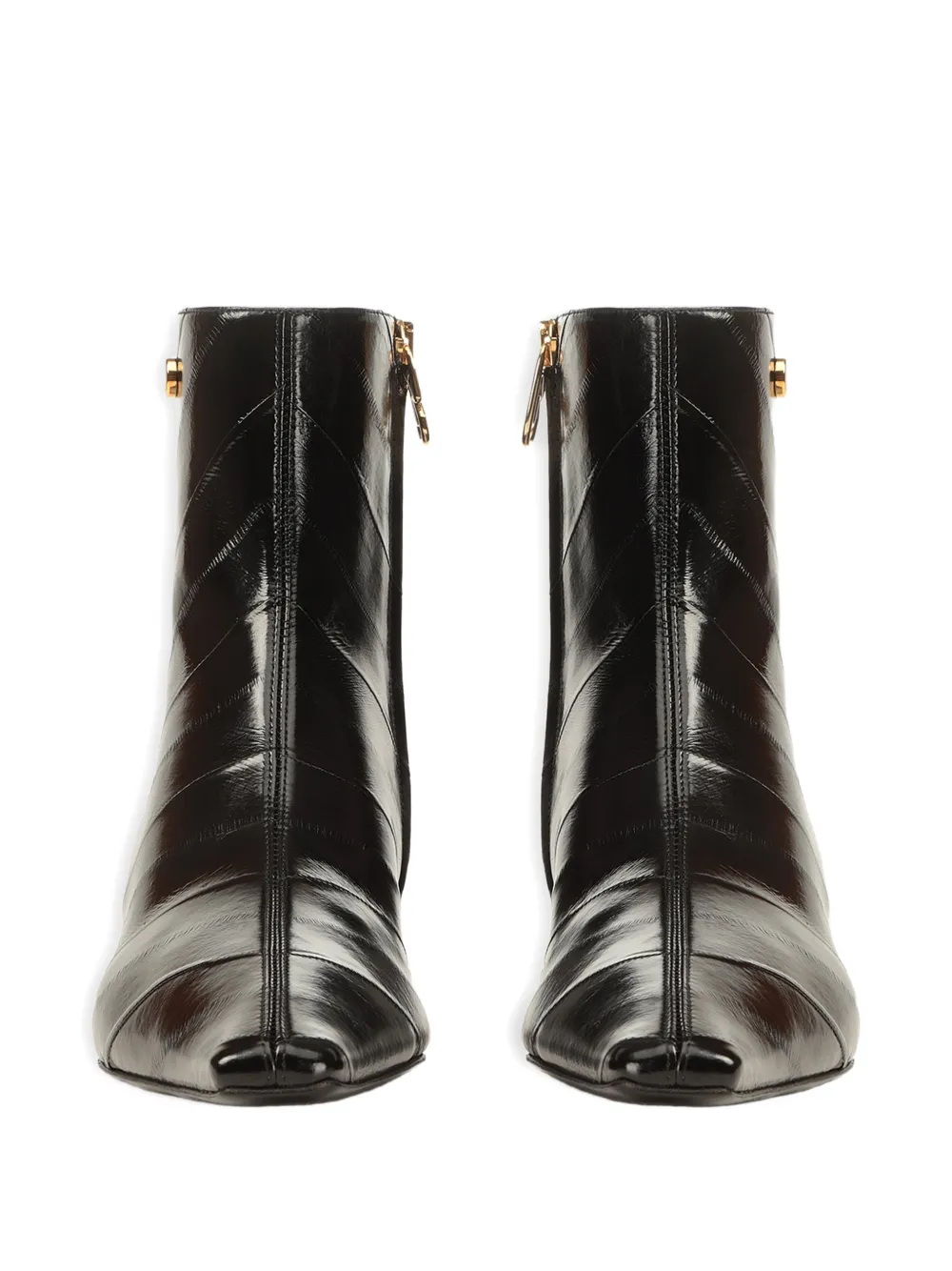 Sergio Rossi 25mm Surge Leather Boots In Black