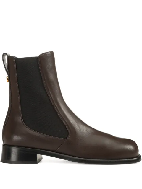 Sergio Rossi 25mm Avenue Chelsea leather boots