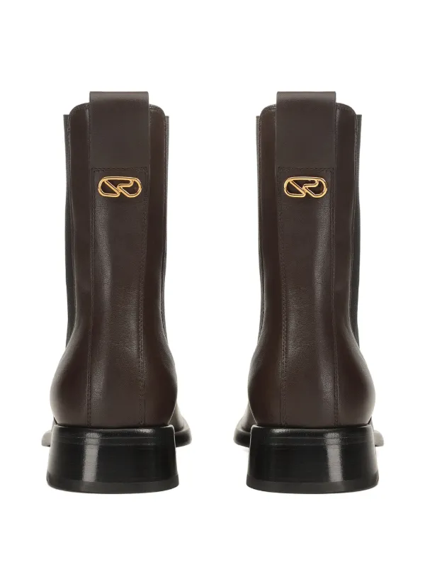 Sergio Rossi Brown Leather Chelsea Boots Sergio Rossi - Avenue brown leather chelsea boots  main image 4