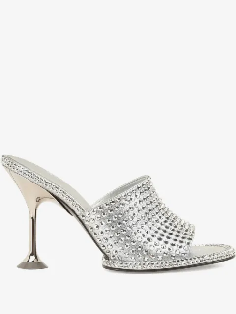 Sergio Rossi Orb leather mules