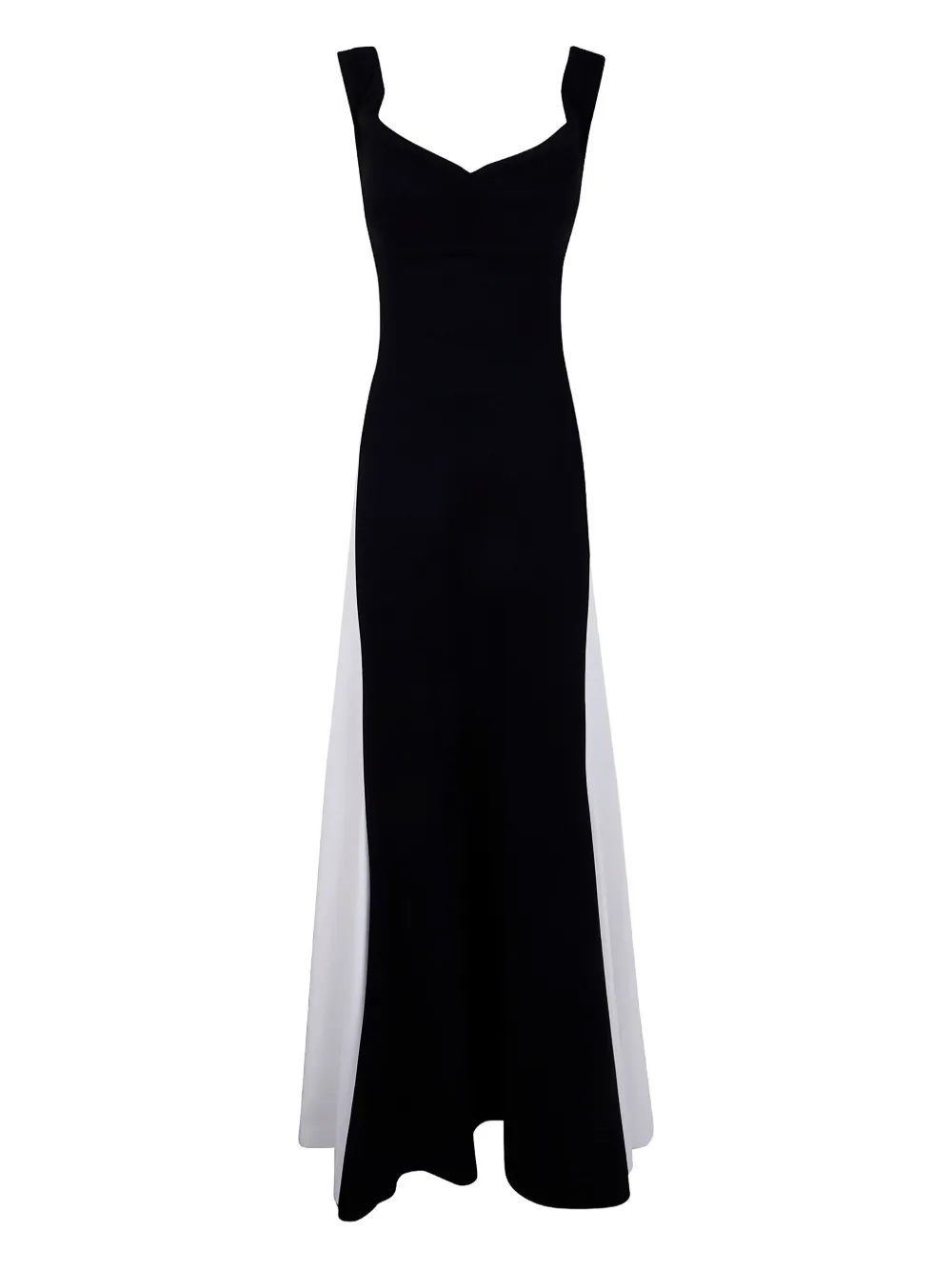 CHIARA BONI La Petite Robe two-tone panelled midi dress | Black | Image 1