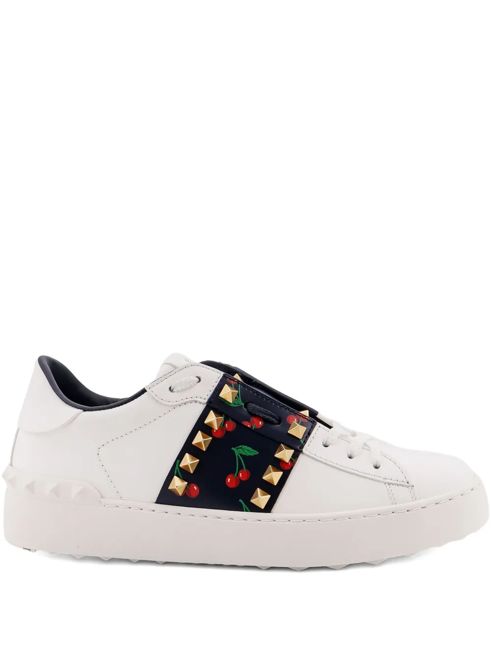 Valentino Garavani rockstud cherry sneakers White