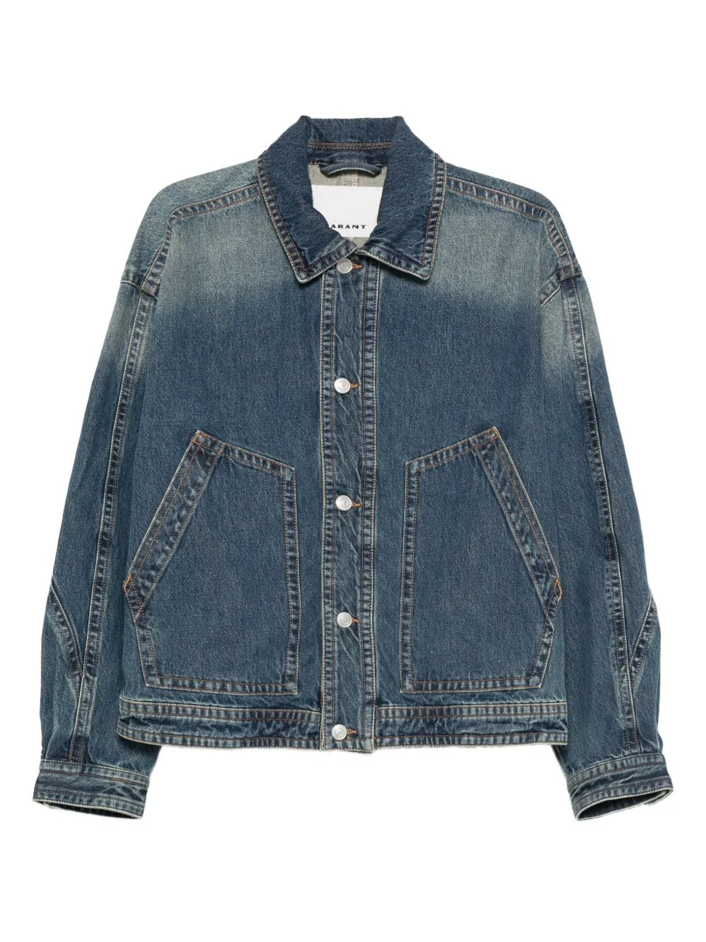 MARANT faded-effect denim jacket | Blue | Image 1