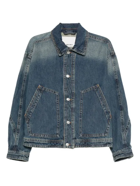 ISABEL MARANT جاكيت جينز بتأثير باهت