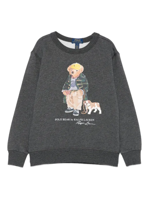 POLO ラルフローレン キッズ スエットシャツ★ポロベア★グレー★4T POLO ラルフローレン キッズ スエットシャツ☆ポロベア☆グレー