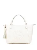 Gucci Pre-Owned 2016-2025 Small Pebbled Leather Soho Cellarius satchel - White