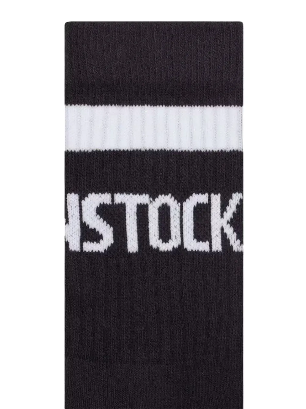 Birkenstock Tennis Striped Logo Socks In Black