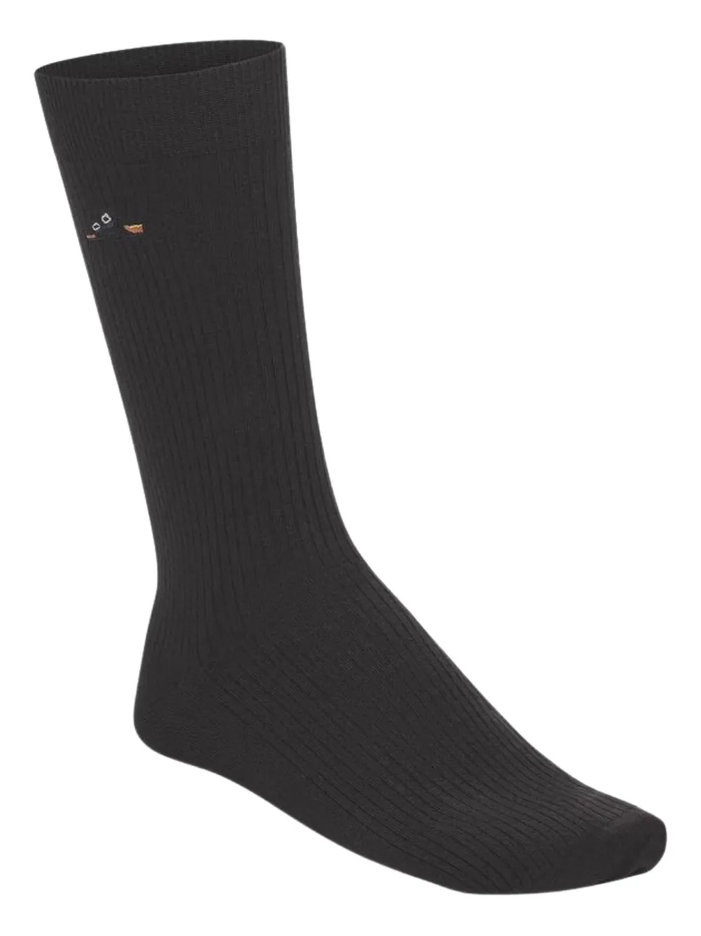 Birkenstock ribbed-knit embroidered socks | Black | Image 1