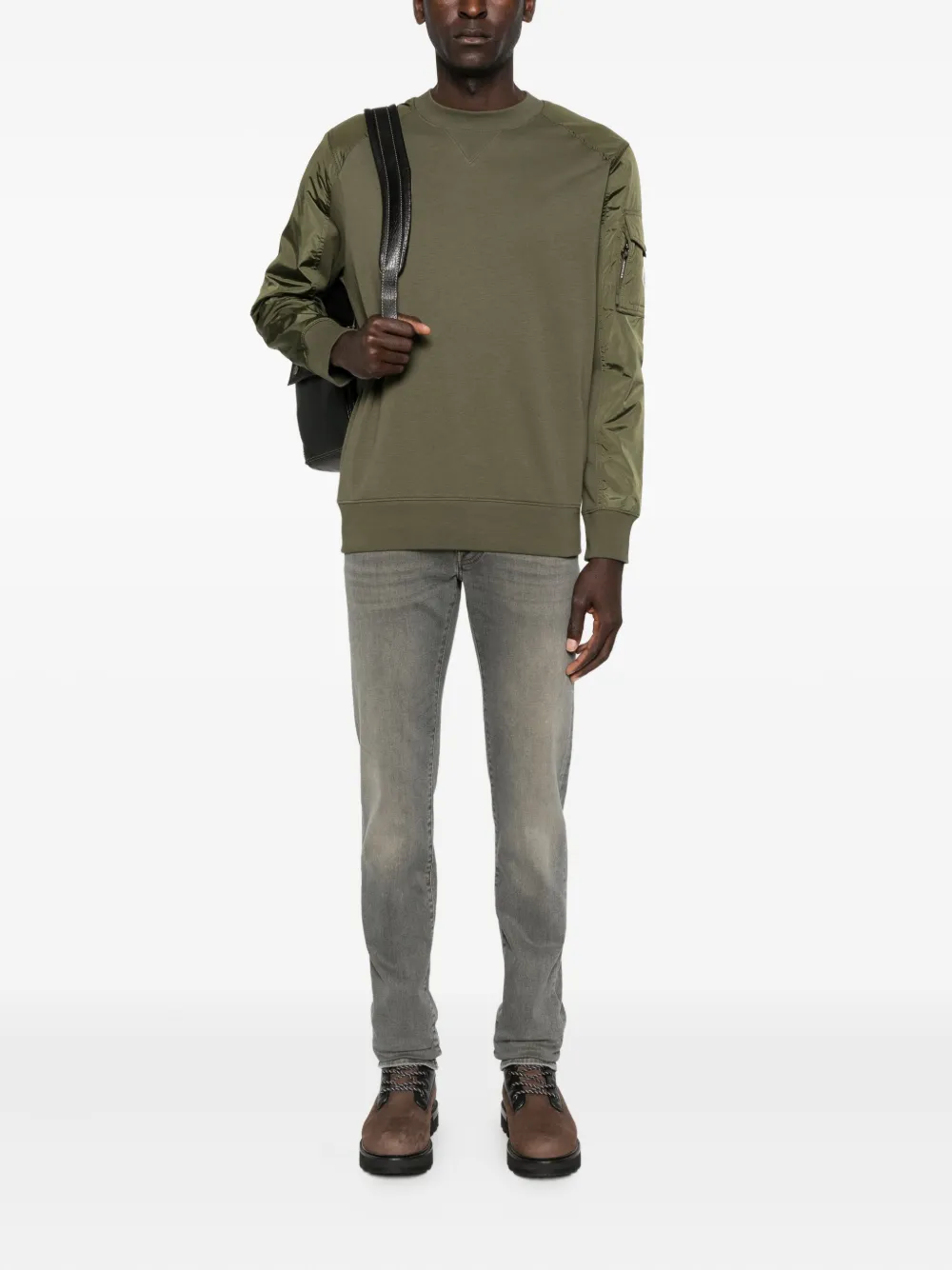 Moncler Sweater met vlakken - Groen
