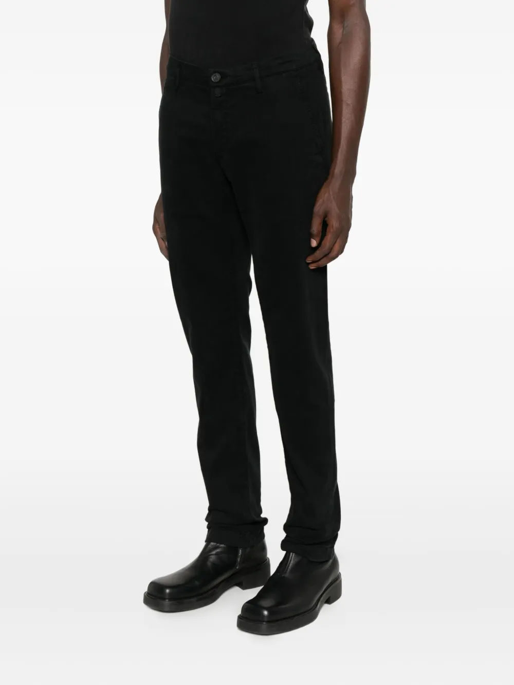 Jacob Cohën straight-leg button-closure trousers Zwart