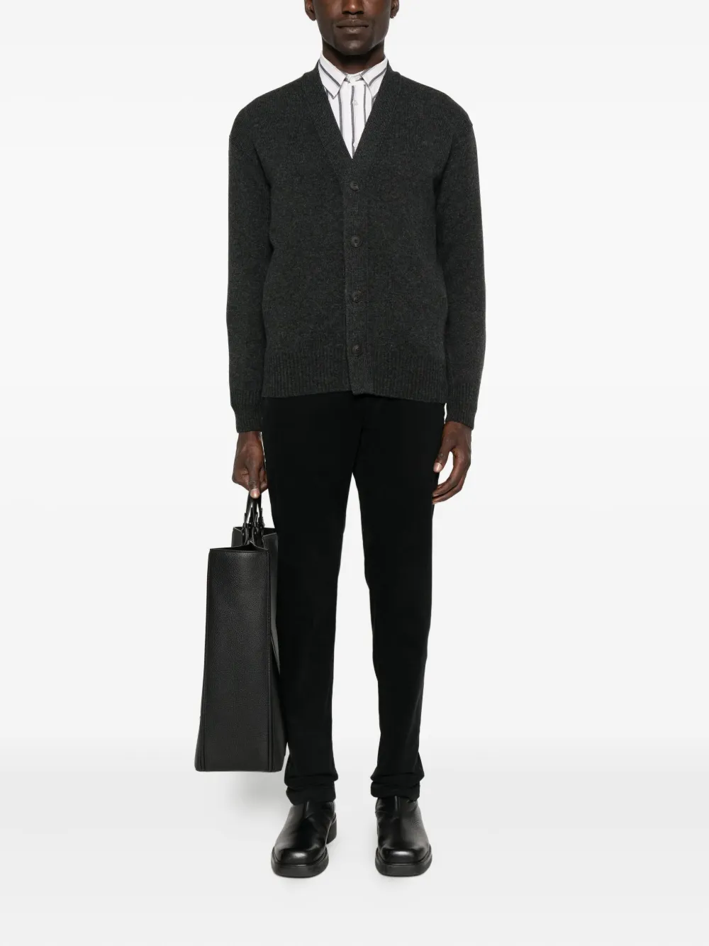 Jacob Cohën straight-leg button-closure trousers - Zwart
