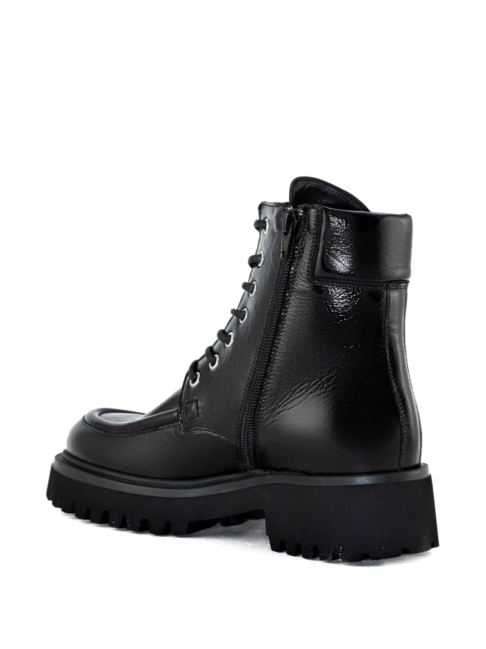 Guglielmo Rotta Lace-up Zip-up Boots In Black