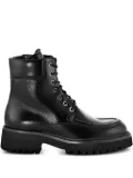 GUGLIELMO ROTTA lace-up zip-up boots - Black
