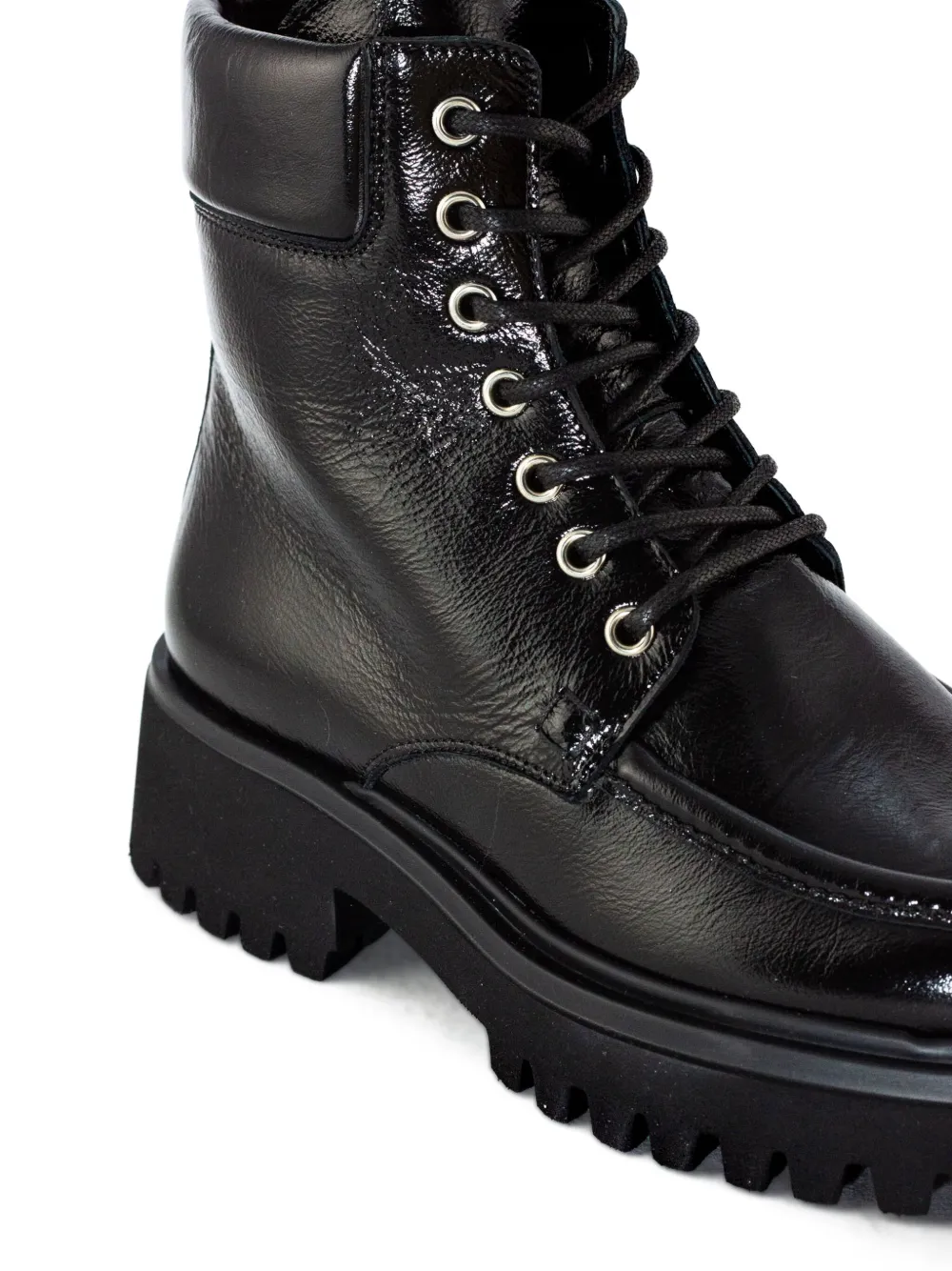 GUGLIELMO ROTTA lace-up zip-up boots Black