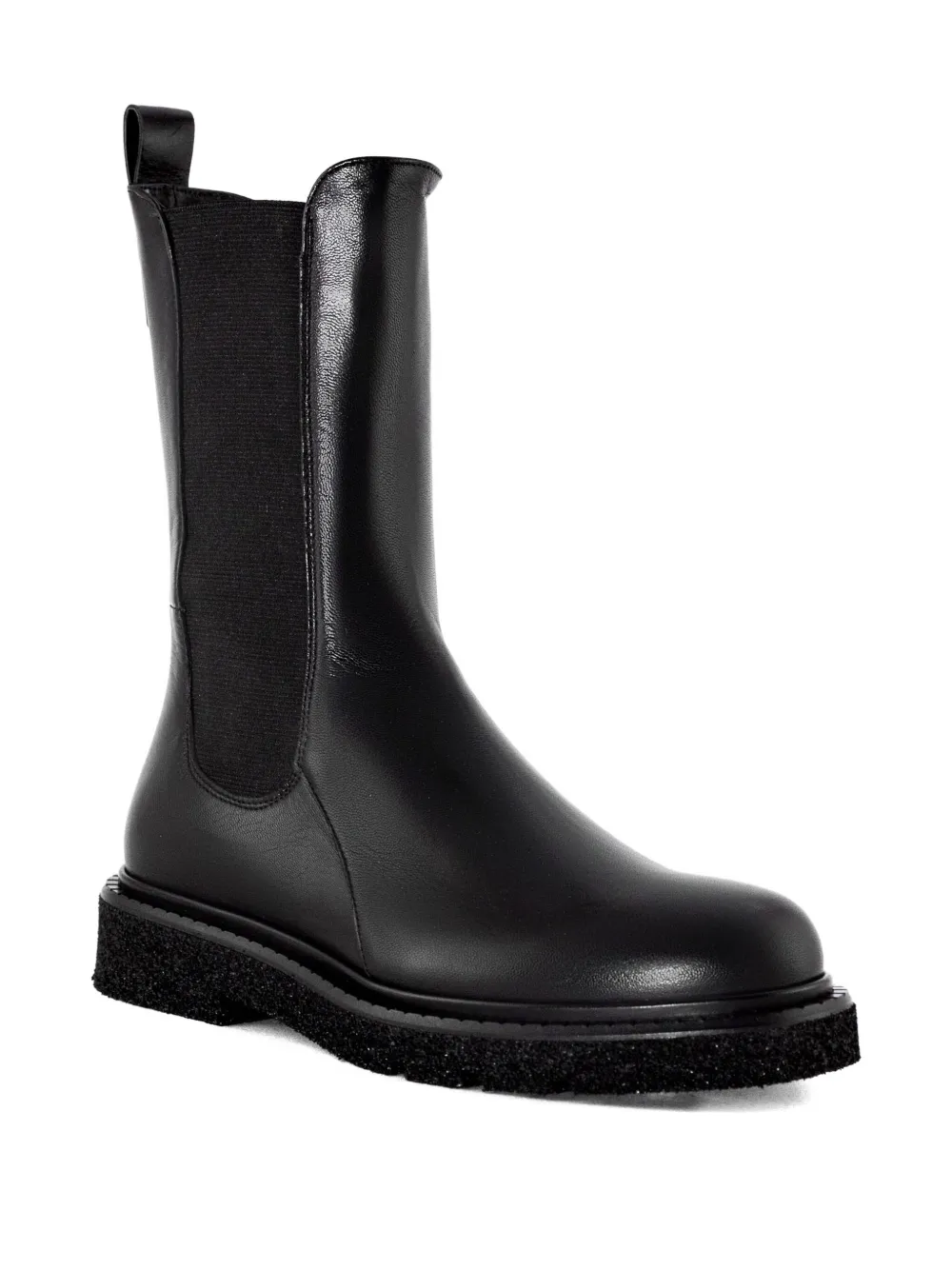 GUGLIELMO ROTTA elastic-insert leather boots NERO