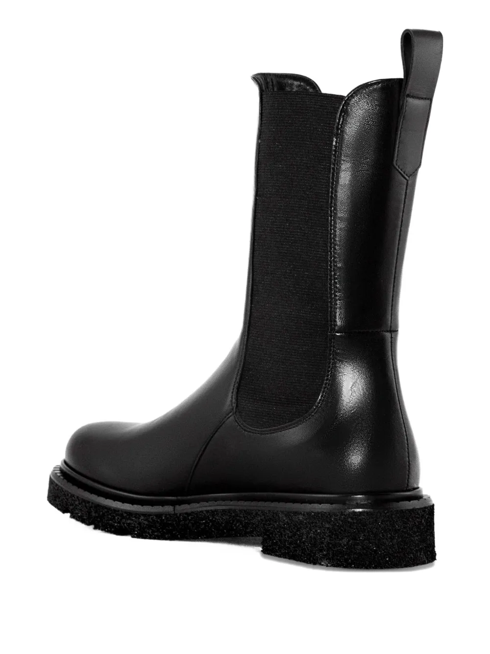 GUGLIELMO ROTTA elastic-insert leather boots NERO