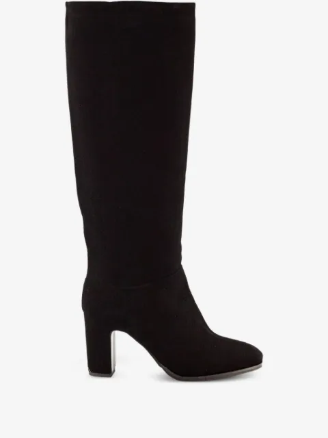 Julie Dee suede block-heel boots