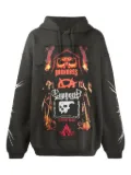 VETEMENTS patchwork graphic-print hoodie - Grey