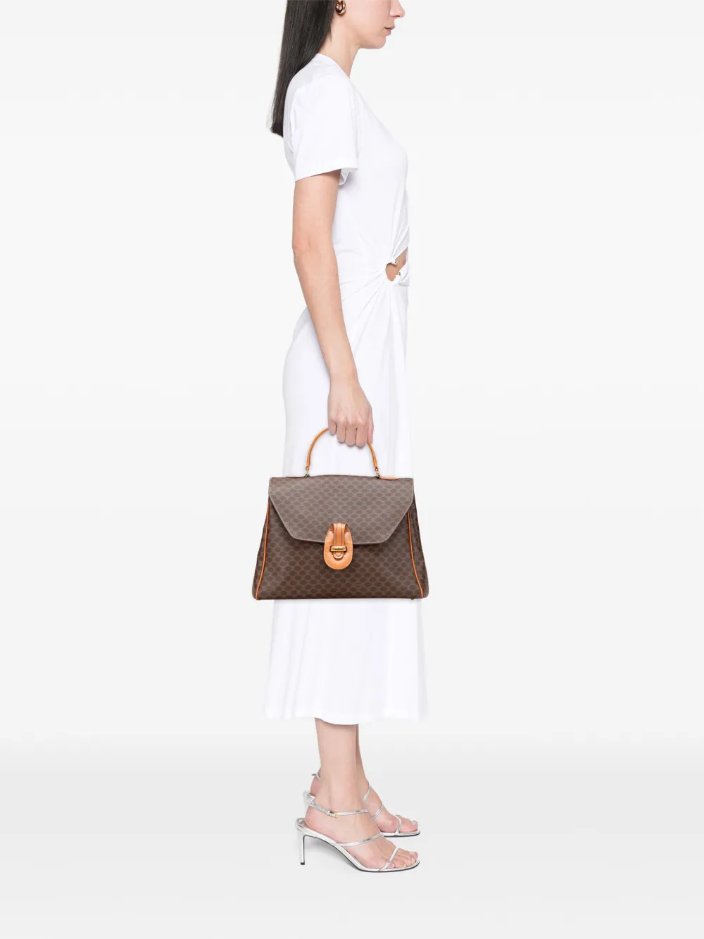 Celine Pre-Owned 2008 Macadam Coated Canvas Top Handle Bag handbag | Pre-Owned | Image 2
