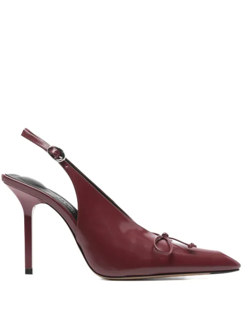 Jacquemus 100mm Cubisto slingback bow mules