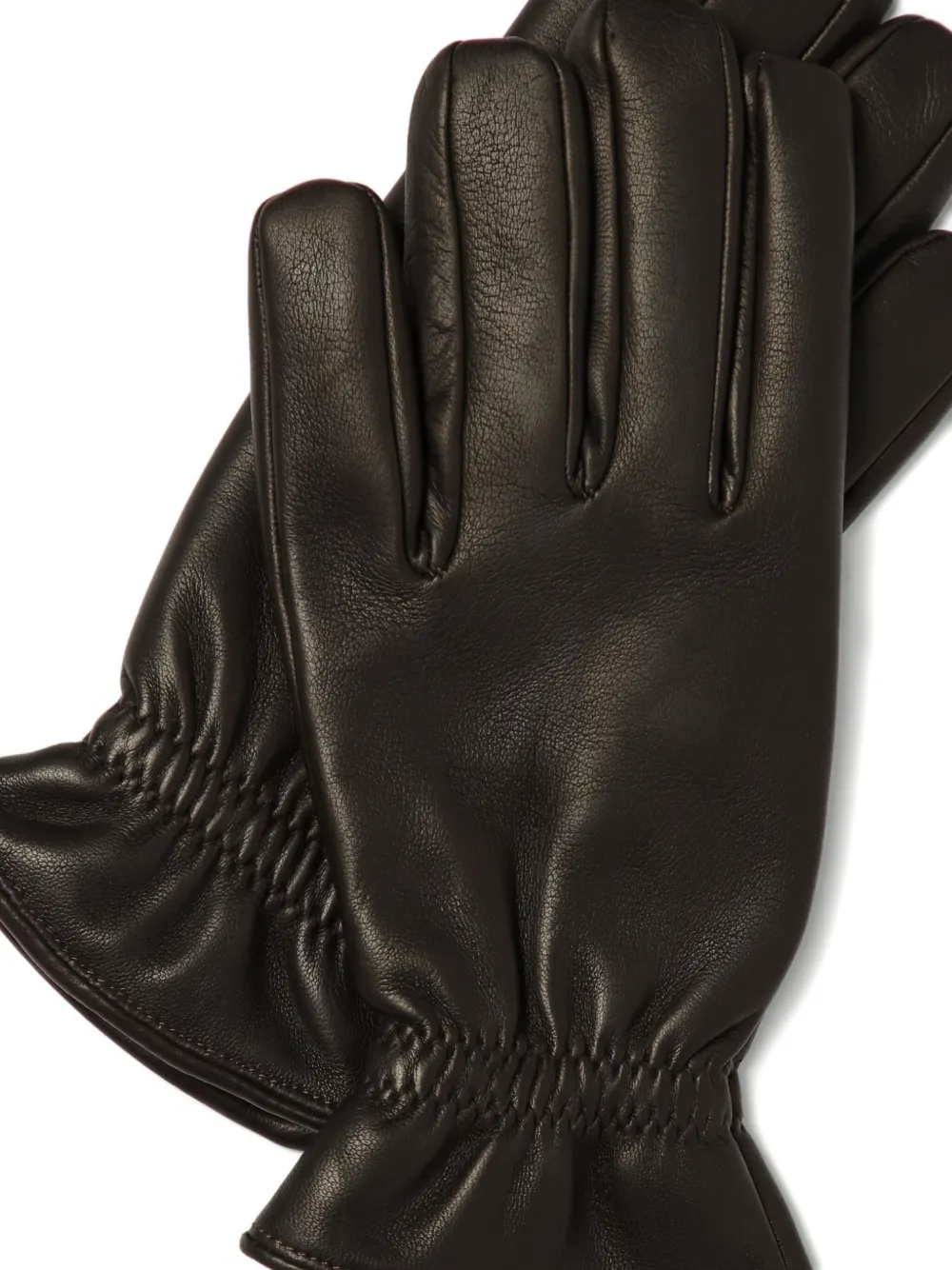 Orciani ruched gloves - Bruin